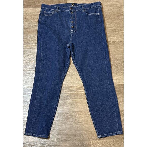 7 For All Mankind Denim - 🔥 7 For All Mankind Aubrey High-Rise Button Fly Skinny Jeans – Size 33